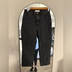 Abercrombie & Fitch Black Straight Leg Jeans